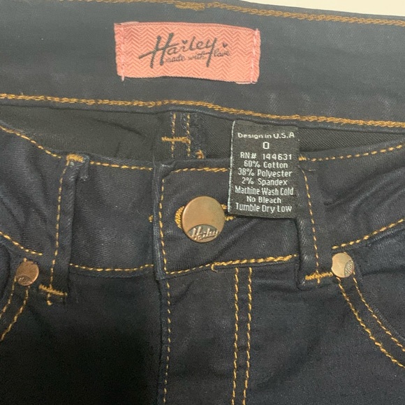 Hailey Made With Love Dark Blue Jeans Size 0 - Picture 3 of 6